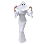 2025 Cute Ghost Cosplay Costume – White Halloween Dress for Women
