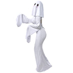 2025 Cute Ghost Cosplay Costume – White Halloween Dress for Women
