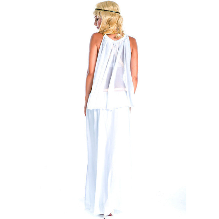 2025 Greek Goddess & Egyptian Queen Cosplay Costume – Sexy Halloween Party Dress for Women