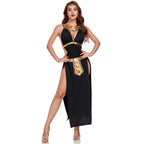 2025 Greek Goddess & Egyptian Queen Cosplay Costume – Sexy Halloween Party Dress for Women