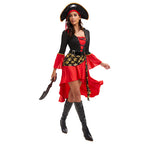 2025 Sexy Pirate Cosplay Costume – Halloween Pirate Outfit with Hat and Sword for Women