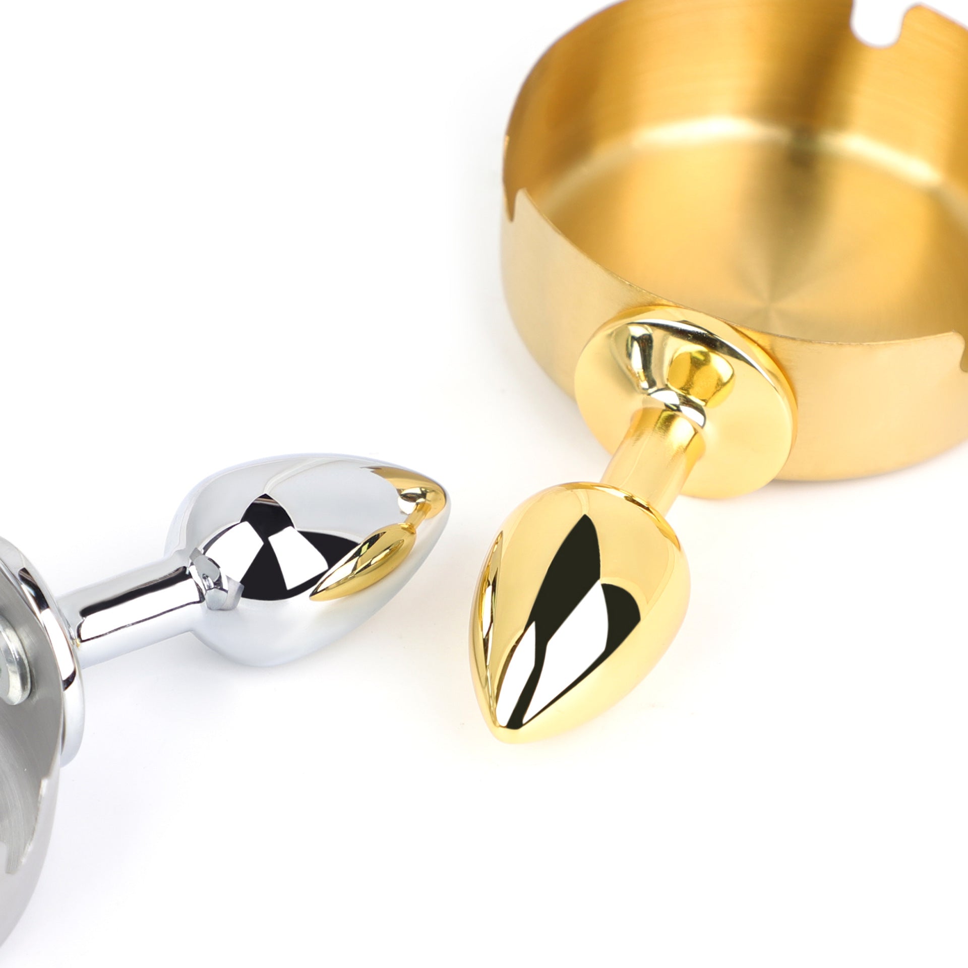 Sexy Metal Butt Plug Ashtray – BDSM Training Toy for Submissive Play