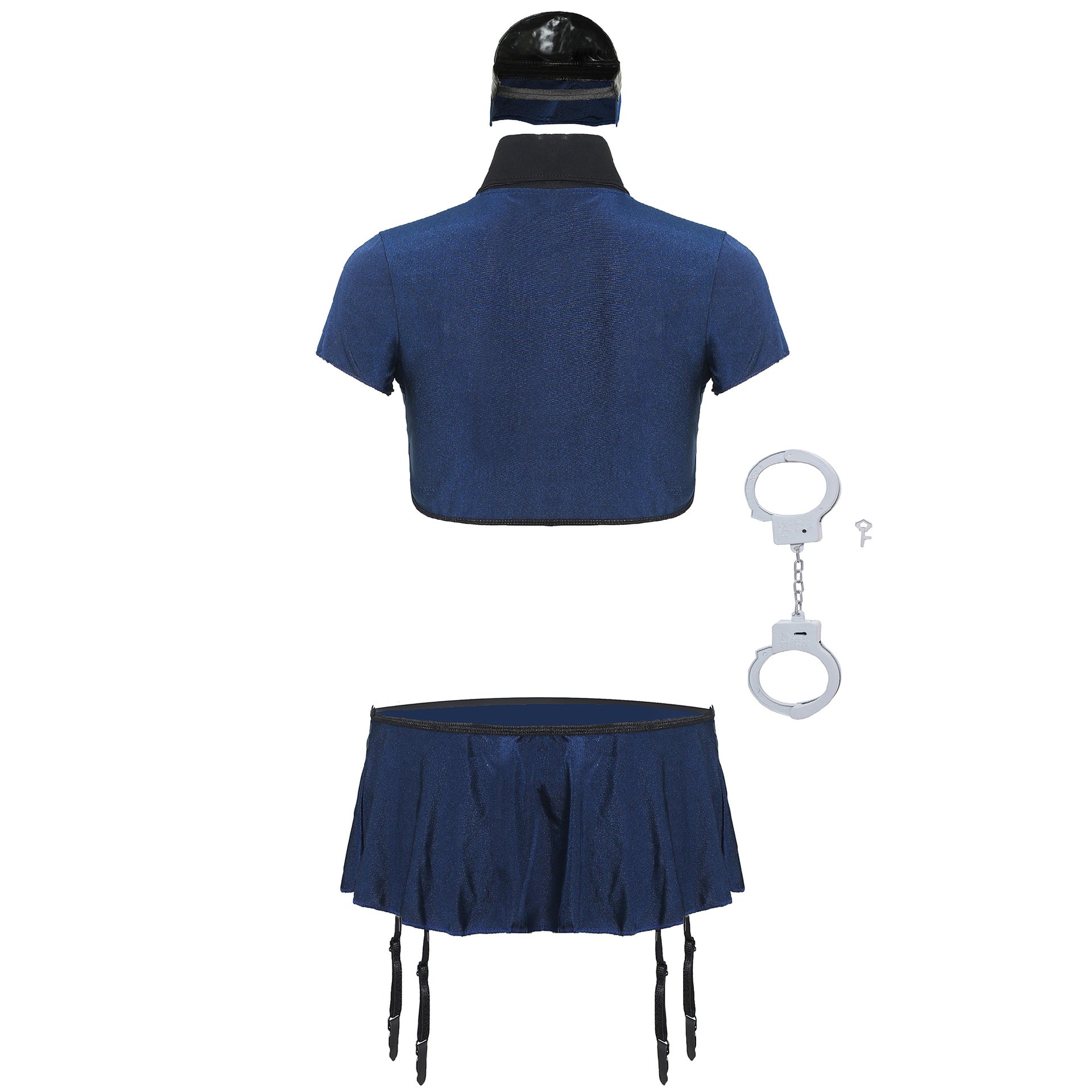 Women’s Police Cosplay Costume Set – Uniform Style Outfit with Accessories