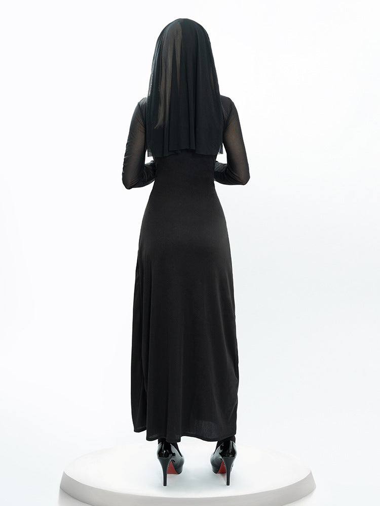 2025 Sexy Nun Cosplay Costume for Halloween - Adult Roleplay Outfit